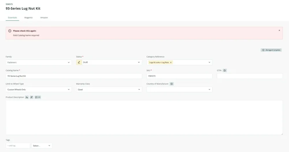 Sales Layer and similar PIM softwares allow product data to be maintained from a single source of truth. Setting up custom data validation rules further improves accuracy.